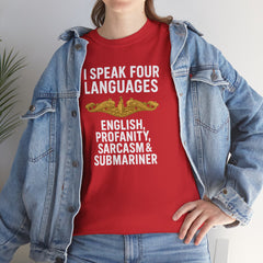 Funny United States Submarine Officer Multilingual T-Shirt