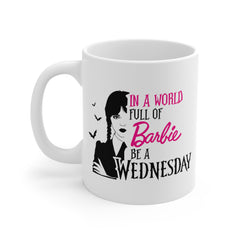 Wednesday Addams - Ceramic Mugs (11oz\15oz\20oz) | Pop Culture | Addams Family | Barbie | Gift For Her | Gothic Style Mug | Creepy Comedy