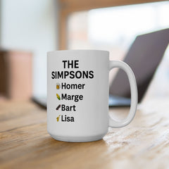 Humorous Simpsons Ceramic Coffee Mug - Gift for Coffee Lovers, Pop Culture Mug, Unique Fan Gift, Funny Office Mug
