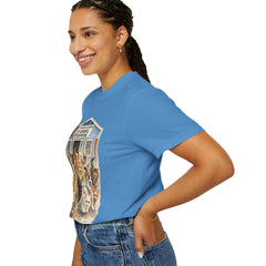 Front Graphic "Who Let the Cats Out?" Baldwin Harbor Animal Hospital Cute Vet Clinic T Shirt