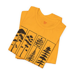 Nature-Inspired Unisex Jersey Tee, Tree Graphic T-Shirt, Eco-Friendly Fashion, Gift for Nature Lovers, Casual Wear, Outdoor Adventure