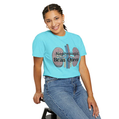 Nephrologist Bean Queen, Graphic Unisex Garment-Dyed T-shirt