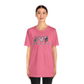 Peace Love Back The Blue in Alabama, Graphic Unisex Short Sleeve Tee