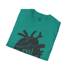 THE BREAKFAST CLUB "When You Grow Up, Your Heart Dies." - Allison Reynolds The Basketcase Unisex Softstyle T Shirt