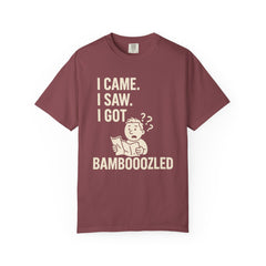 Funny Unisex Garment-Dyed T-Shirt, Bamboozled Shirt, Humorous Tee, Gift for Him/Her, Quirky Casual Wear