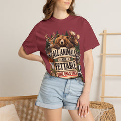 All Animals Are Pettable T-Shirt – Funny Animal Lover Wildlife Design
