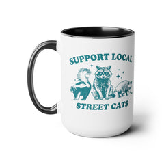 Funny Critters Quote, Two-Tone Coffee Mugs, 15oz, Animal Lovers Gift, gift for her, gift for him, office mug gift, Birthday Gift,