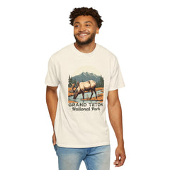 Grand Teton National Park Graphic, Comfort Colors Soft Relaxed Fit Unisex Garment-Dyed T-shirt