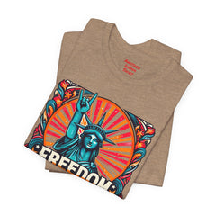 July 4th Statue Of Liberty Freedom - Graphic Unisex Short Sleeve Tee