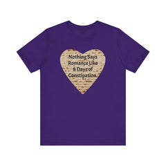 Funny Matzah Heart Constipation Quote For Passover Unisex Tee