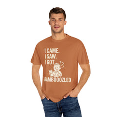 Funny Unisex Garment-Dyed T-Shirt, Bamboozled Shirt, Humorous Tee, Gift for Him/Her, Quirky Casual Wear