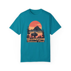 Yellowstone National Park Graphic, Comfort Colors Soft Relaxed Fit Unisex Garment-Dyed T-shirt