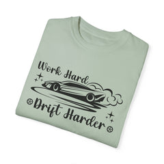 Sports Car Drift Unisex T-Shirt - Work Hard, Drift Harder