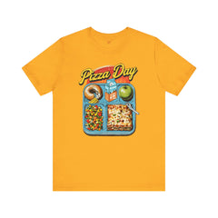 Pizza Day Unisex Short Sleeve Tee - Fun Foodie Graphic T-Shirt