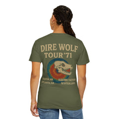 Retro Band Tour Unisex Comfort Colors T-Shirt - Dire Wolf '71