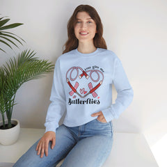 You Give Me Butterflies - Unisex Heavy Blend™ Crewneck Sweatshirt