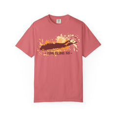 Long Island NY Comfort Colors Garment-Dyed T-shirt with Long Island Ice Tea Cocktail Recipe on Back