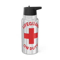 Personalized Stainless Steel Tumbler, Lifeguard On Duty, 32oz