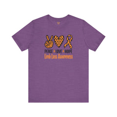 Limb Loss Awareness - Unisex Short Sleeve Tee,Amputee Awareness,Leg Amputee,Arm Amputee,Gift For Him,Gift For Her,Unique Amputee Gift