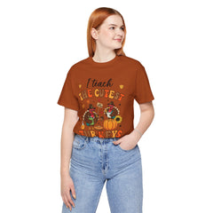 I Teach The Cutest Turkeys Teacher Appreciation T-Shirt