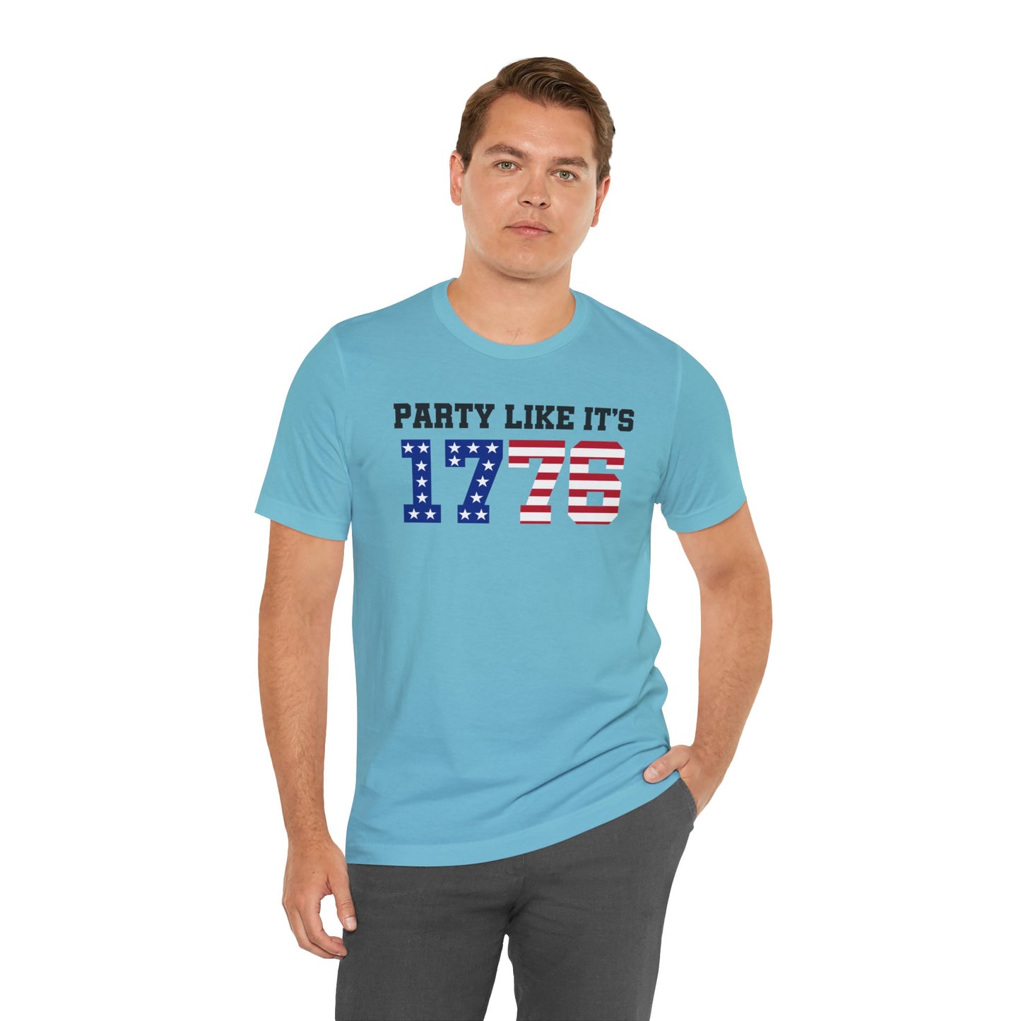 Party Like Its 1776, Graphic Unisex Jersey Short Sleeve Tee