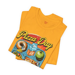 Pizza Day Unisex Short Sleeve Tee - Fun Foodie Graphic T-Shirt