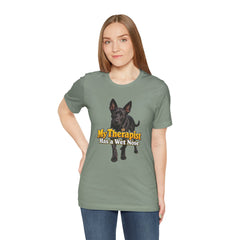 My Therapist Has A Wet Nose Personalized with your dog(s) image T-Shirt