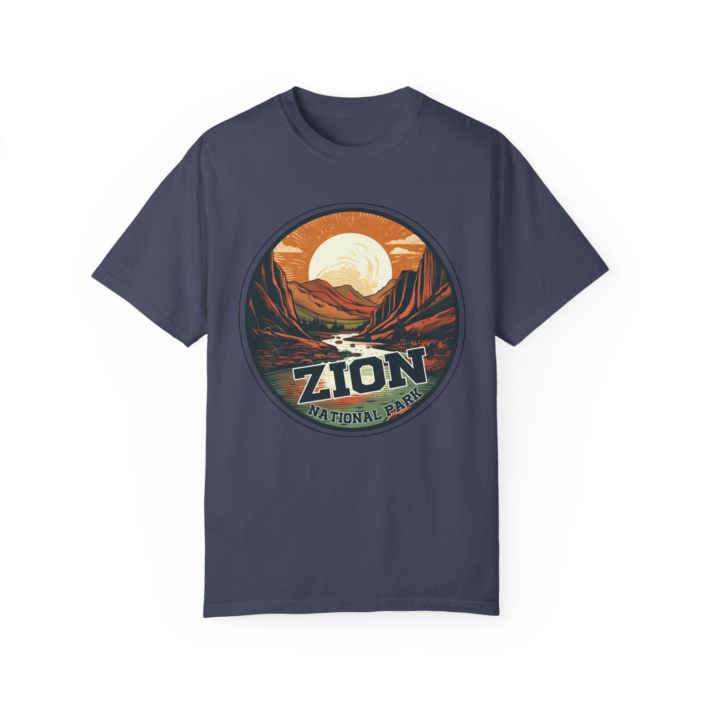 Zion National Park Graphic, Comfort Colors Soft Relaxed Fit Unisex Garment-Dyed T-shirt