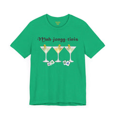 Mah-jongg-tinis  / Mahjong Martini graphics  / Unisex Jersey Short Sleeve Tee /  See Our Matching Tote Bags and Coffee Mugs