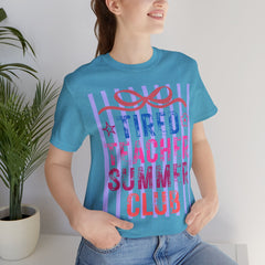 Tired Teacher Summer Club Tee