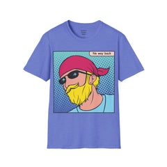 NO WAY BACK  Sunglass Wearin Pop Art Dude Unisex Softstyle T Shirt