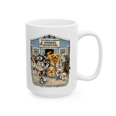 Who Let The Dogs Out Baldwin Harbor Animal Hospital Ceramic Mug – (11oz/15oz)