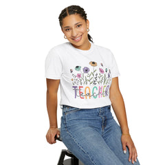 Floral Teacher Appreciation T-Shirt - Comfort Colors Soft