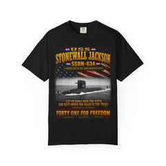 USS Stonewall Jackson SSBN-634 Submarine T-Shirt — Forty One For Freedom Military Tee
