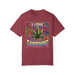 I LOVE GARDENING TShirt, Vintage Style tee, Leaf Graphic Tee, Weed Lover, Smoke Cannabis tee, Relaxed Fit tee, Stoner Lifestyle, Marijuana