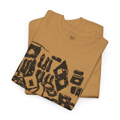 Abstract Artistic Unisex Cotton Tee - Unique Graphic Design, Casual Wear, Gifts for Art Lovers, Everyday Style, Eco-Friendly Fashion