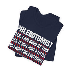 Phlebotomist Humor Tee, Funny Medical Shirt, Nurse Gift, Blood Tech Wear, Cute Phlebotomy Humor, Healthcare Apparel