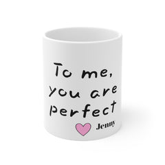 To me, you are perfect Mug | Love Actually Movie Quote,Valentine Gift,Gift For Him,Anniversary Gift,Boyfriend Gift,Husband Gift,GiftForHer