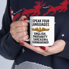 Submarine Officer Language Lover Mug | Ceramic Coffee Cup 11oz 15oz