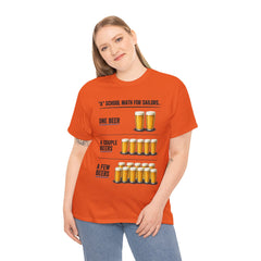 T-Shirt -  "A" School Math for Sailors Funny Beer Graphic Tee