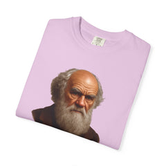 Darwin Coffee Funny T-Shirt — "Survival of the Fittest? I Barely Survive Coffee Shortages."