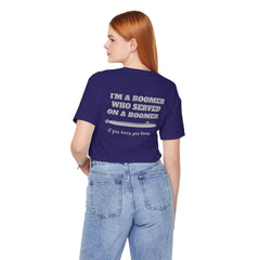 Trident Boomer Unisex Jersey Short Sleeve Tee - I'm a Boomer Who Served on a Boomer Graphic Design