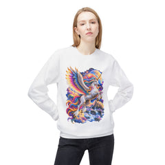 Whimsical Rainbow Winged Unicorn Sweatshirt