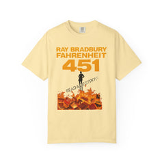 Fahrenheit 451 Graphic T-shirt, Unisex Book Lover Tee, Literary Gift, Reading Enthusiast Apparel, Ray Bradbury Merch, Cozy Casual Wear