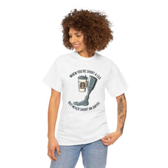 Amputee Coffee Humor - Unisex Heavy Cotton Tee