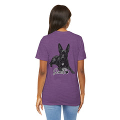 Dog Mom T-Shirt — Personalized Your Dog Image  Tee (Custom Name)
