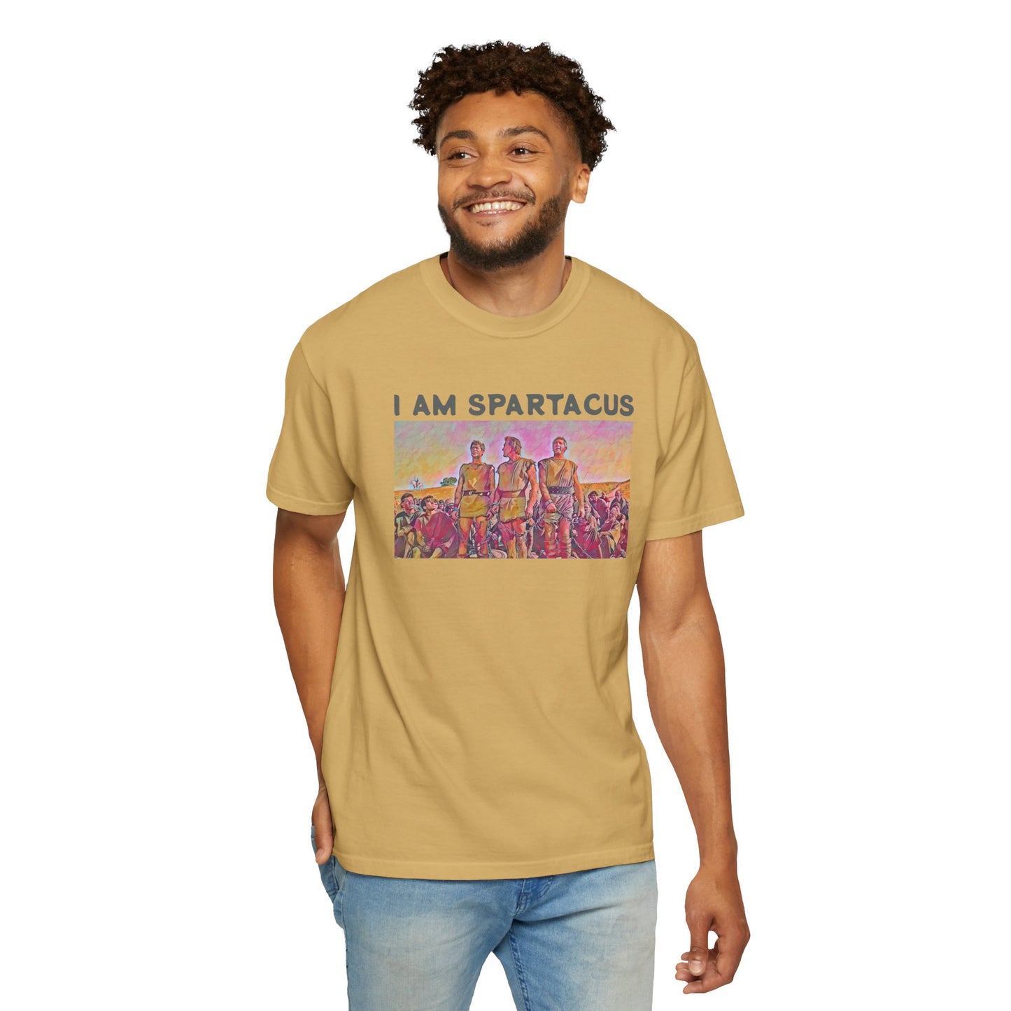 I AM SPARTACUS - Graphic Unisex Garment-Dyed T-shirt