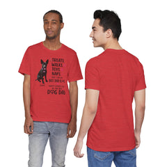 Personalized Dog Dad T‑Shirt — "Treats. Walks. Toys. Naps." Father's Day Gift
