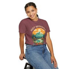 Hot Springs National Park Graphic, Comfort Colors Soft Relaxed Fit Unisex Garment-Dyed T-shirt