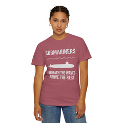 Submariners T‑Shirt — “Beneath the Waves Above the Rest” Navy Crew Tee